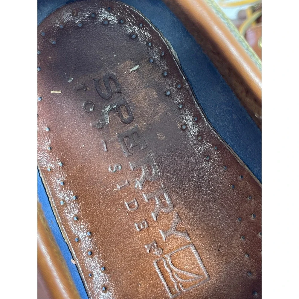 Sperry Top Sider 0195222 A/O 2 Eye Boat Shoes Classic Brown Leather Men's 11‎ M
